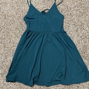 H & M Divided Teal Sleeveless Dress. Women’s size medium.